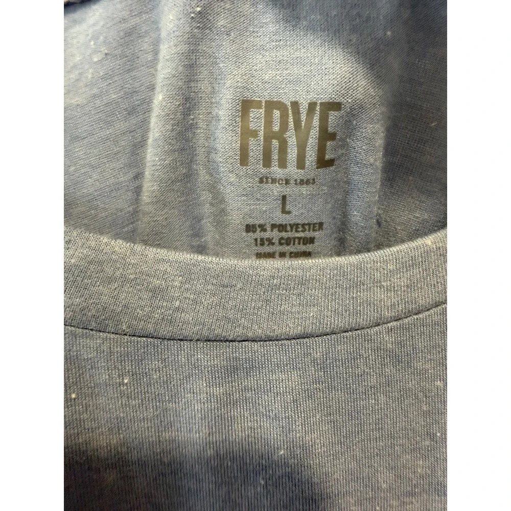 Frye Mens Premium Sleepwear T-Shirt Blue Heather Short Sleeve Crew Neck Large